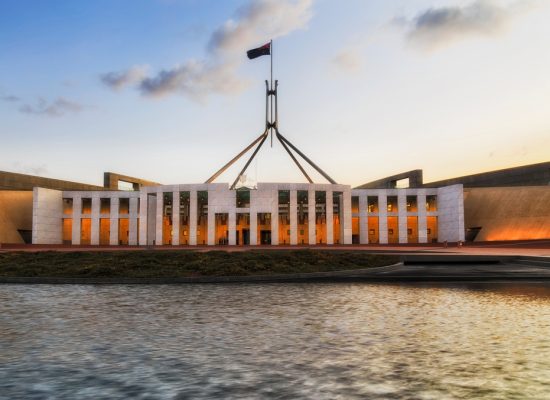 Facade,Of,Federal,National,Parliament,House,In,Canberra,Capital,City